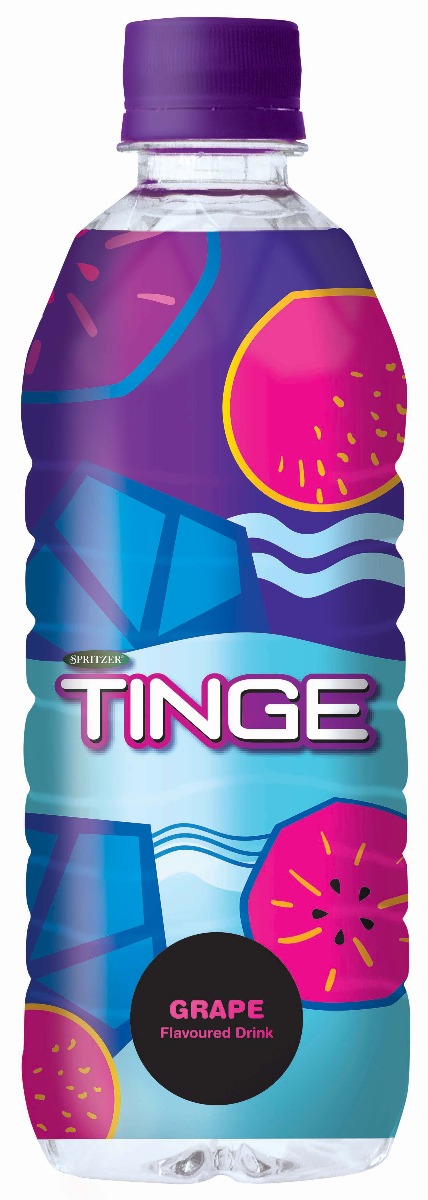 LamboPlace - Spritzer Tinge Flavored Drink Mango Tango/Fruit  Fusion/Grape/Lemon (500ml X 24)